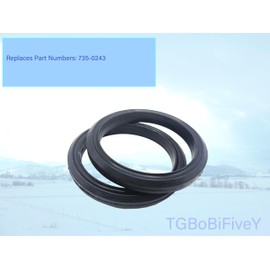 TGBoBiFiveY 2 Pack 935-0243B 735-0243 Snowblower Friction Wheel Rubber for MTD Cub Cadet Troy Bil 735-0243B 935-0243 240-991 Snow Throwers