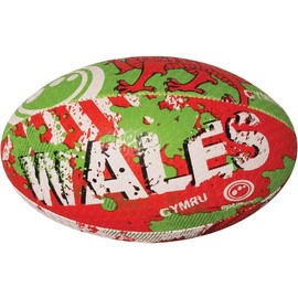 Optimum SCOTLAND National Rugby Ball- Iconic Style with Great Flight and Air Retention - Rubber Dimpled Surface for Enhanced Grip - 2-Ply 410g Ball, Size 5