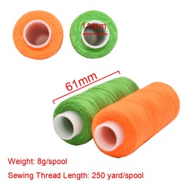 Sewing Thread 30 Colors Sewing Industrial Machine and Hand Stitching 250 Yards Each Sewing Thread Polyester