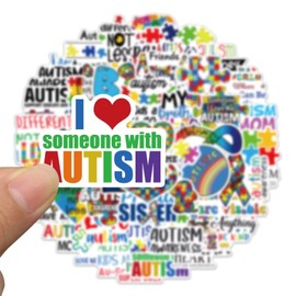HNTR Autism Stickers | 50 Neurodiversity Awareness Decals