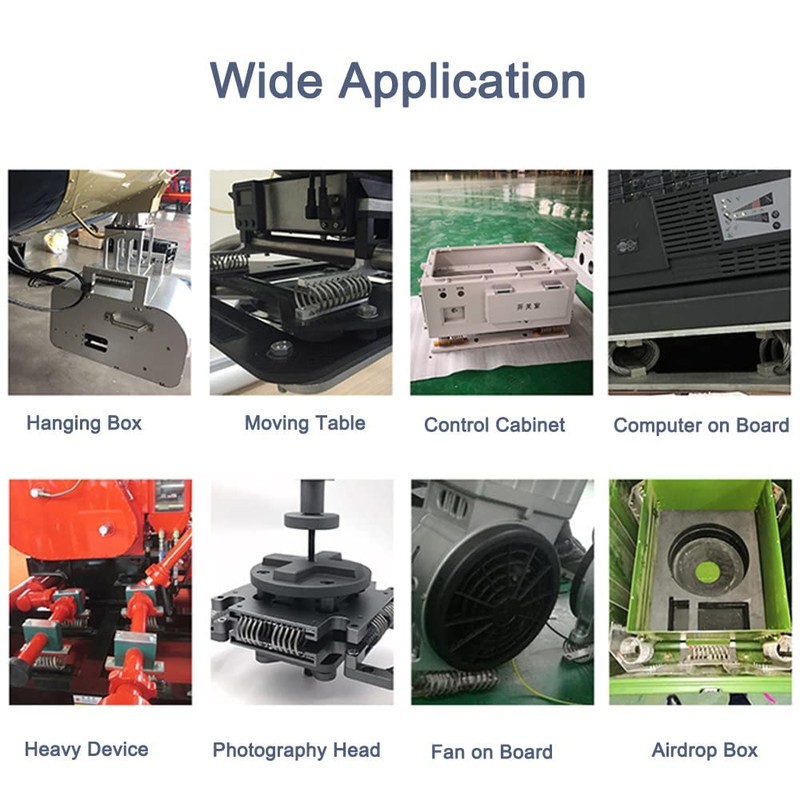 PGFUN 10 Loops Wire Rope Isolator 304 Stainless Steel Anti-Vibration