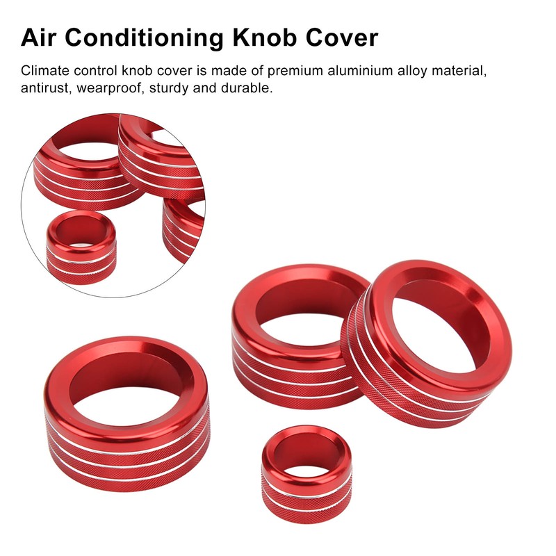 AC Switch Ring Volume Knob Cover Aluminium Alloy Stylish Perfect