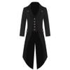 Runcati Men's Gothic Tailcoat Steampunk Jacket Victorian Carnival Costume Cosplay