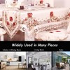 MULBESS Cutwork Round Table Cloth Floral Embroidered Lace Tablecloth Wrinkle