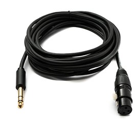 System-S Audio Cable 5 m XLR 3-Pin Female to 6.35 mm Jack Male AUX Adapter
