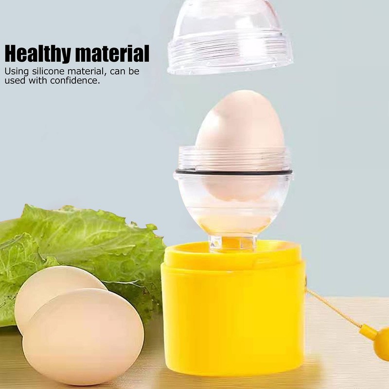 Egg Scrambler Shaker, Whisk Hand Powered Golden Egg Maker Eggs