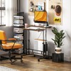 HOMCOM Height Adjustable Standing Desk with Power Outlets, Stand Up