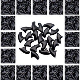 VICTHY 120pcs Cat Nail Caps | Cat Claw Caps | Cat Nail Covers with Adhesives and Applicators (Black M)