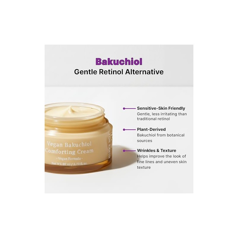 Vegan Bakuchiol Comforting Cream For Replenish and Soothe Senitive Dry