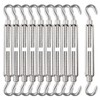 Lsqurel Turnbuckle 10pcs 304 Stainless Steel Turnbuckle Hook and Hook