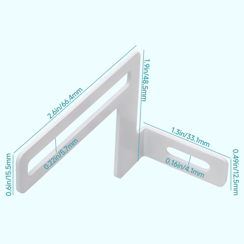 2-Pack applies to Midea U-Shaped Air Conditioner Iron Window Brackets