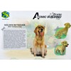 Atomic Building Golden Retriever dog. Figure to assemble with nanoblocks.