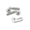 Zishan Two Tone Zamak Rosette Door Handle Set