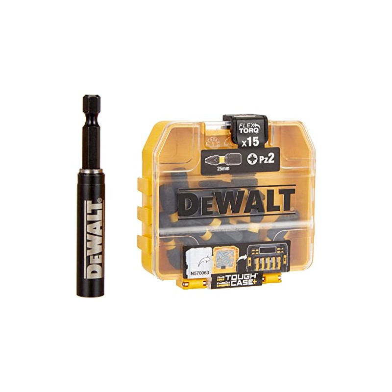 XMS DEWALT Extreme Impact Torsion Bits PZ2 x 16,Multi,One Size,DT70618T-QZ