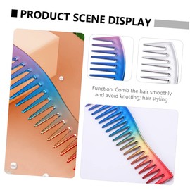 Baluue 3pcs Wide Tooth Hair Cutting Comb for Styling Detangling Includes Combs for Curly Slicked Back Hair