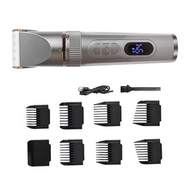 Rechargeable Hair Clipper Set Professional Electric Haircut Kit for Men Ergonomic Design with Low Vibration Motor Cordless Usage for Home Grooming and Travel