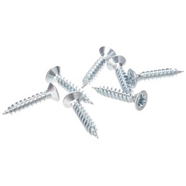 TIMCO 00634CWZ Twin-Threaded Woodscrews - PZ Double Countersunk, Zinc Plated, 3.5 x 20mm, Set of 200 Pieces