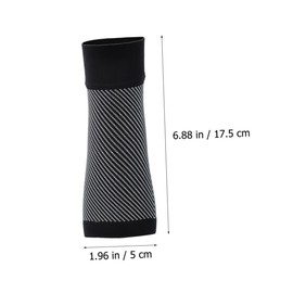 FRCOLOR 2 Pairs Ankle Compression Socks Toeless Foot Sleeves for Support and Relief Breathable and Durable Design for Plantar and Sports Activities