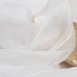 Yiemoge Bright Yarn Photography Background Fabric, Glossy Cloth Backdrops for Goods, Crafts, Jewelry, Cosmetics, Food Photoshoot and Flat Lay (White, 3.3×2.5ft/100×75cm)