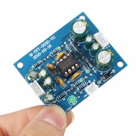 Youmile NE5532 OP AMP HiFi Preamplifier Signal Amplification Board DC12V-35V NE5532 Preamplifier with 28awg cable DC female cable for Bluetooth Pre-amp