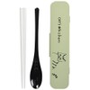 Ippinsha 41557-7 CAT'S Whiskers Cutlery Green Chopsticks Spoon Set