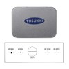 TOSUKKI Microscope Calibration Ruler Slide,4-Scales and 0.1mm Line Resolution,Microscope Calibration