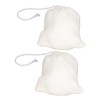 100Pcs Drawstring Cotton Bags 8cmx10cm Reusable Filter Tea Residue Environmentally