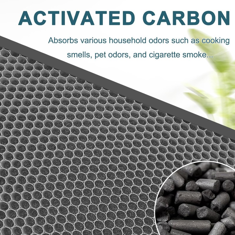 3pcs Carbon Filter Replacement Compatible with Vevor Air Scrubber ZHP2301-550/