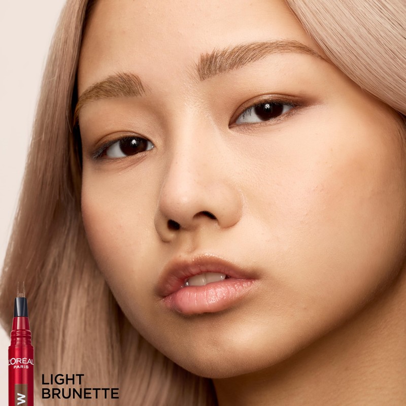 L'Oreal Paris Faux Brow, Hair-Like, Filling Eyebrow Pen with Double-Brush