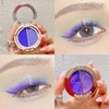 2 Colors Pearlescent Eyeshadow Palette Matte Glitter Portable Eyeshadow Neon