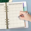 Harphia 6 Ring Binder Refill, Undated A5 Planner Inserts, Monthly