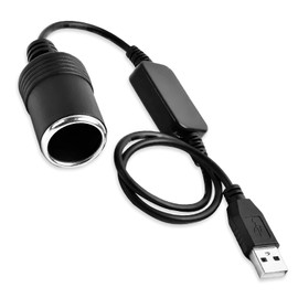 USB auf Zigarettenanzünder 12V, 5 V USBA Stecker auf 12 V Auto Zigarettenanzünder Buchse Konverter, Auto USB Feuerzeuge Sockel Konverter Adapter für Recorder DVR GPS, 1.2M