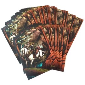 docsmagic.de 4 x 100 Art Card Sleeves Zombies Elves Dragons Vampires Theme – 66 x 91 mm MTG PKM