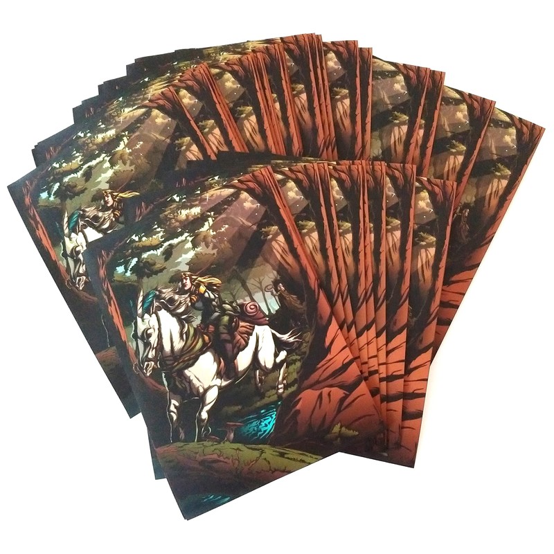 docsmagic.de 4 x 100 Art Card Sleeves Zombies Elves Dragons