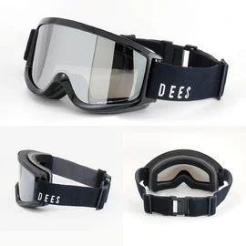 DEES Snowboard Goggles Double Lens Japan Fit Anti-Fog Helmet Compatible UV Cut 99% DNG-2450/2460 BK/OG.RD (VLT:18%) Ski Goggles Snow Goggles UV Protection