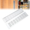 2 Pcs Air Vent Ventilation Grille Aluminium Alloy Rectangular Vent
