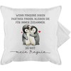 Cushion Cover - Cushion - When Penguins Find Their Partner