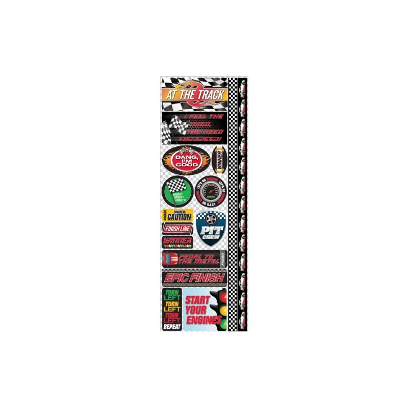 Signature Series 2012 Karton-Combo-Aufkleber 10,7 x 30,5 cm Rennsport