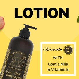 Golden Goat Farms Black Currant & Sandalwood Scented Body Lotion with Goats Milk, 32 Oz