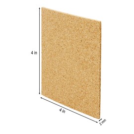 Blisstime 36 Self-Adhesive Cork Sheets 4"x 4" for DIY Coasters, Mini Wall Cork Board with Strong Adhesive-Backed (Round)