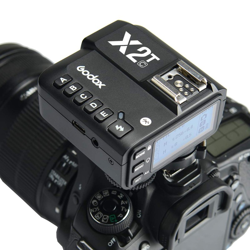 Godox X2T-C TTL Wireless Transmitter, 1/8000s HSS, Bluetooth Connection, 5