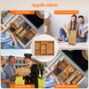 Piklohas Carbonized Bamboo Kitchen Silverwar Drawer Organizer,14.2 inch Length Natural