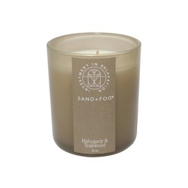 Sand + Fog Scented Candle - Mahogany & Teakwood – Additional Scents and Sizes – 100% Cotton Lead-Free Wick - Luxury Air Freshening Jar Candles - Perfect Home Decor – 10oz