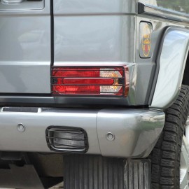 car-king888 Steel Car Tail Light Covers Lamp Protection Cover For Benz G-Class 2007-2018