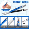 2 Pcs Welders Pencil with 48 PCS Round Refills Mechanical