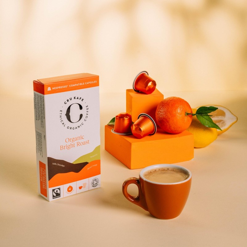 Cru Kafe Organic Bright Roast Arabica Espresso Single-Serve Organic Arabica