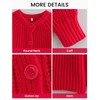 JOLLYBUYER Women's Knitted Crop Cardigan Sweaters Button Down Fall Open