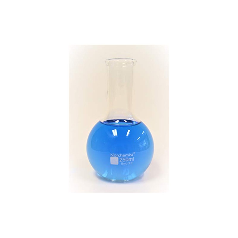 Flat Bottom Boiling (Florence) Flask, Borosilicate Glass, 250 ml