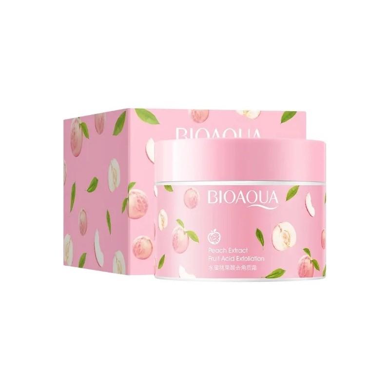 Bioaqua Gel Exfoliante Durazno + Ácido Hialurónico Hidratante y Suavizante