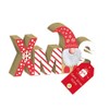 Wooden Christmas Decoration Plaque Gonk Xmas Gnome Mantel Sign Red